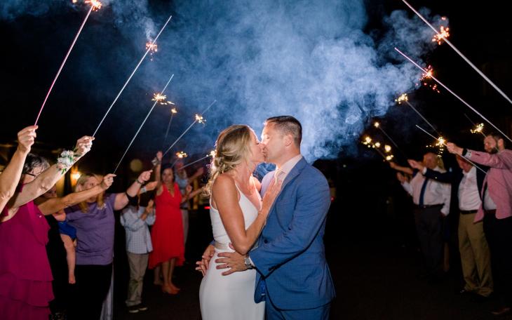 Ashley & Will sparklers
